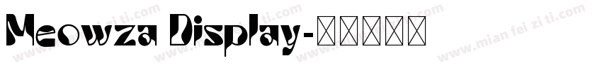 Meowza Display字体转换
